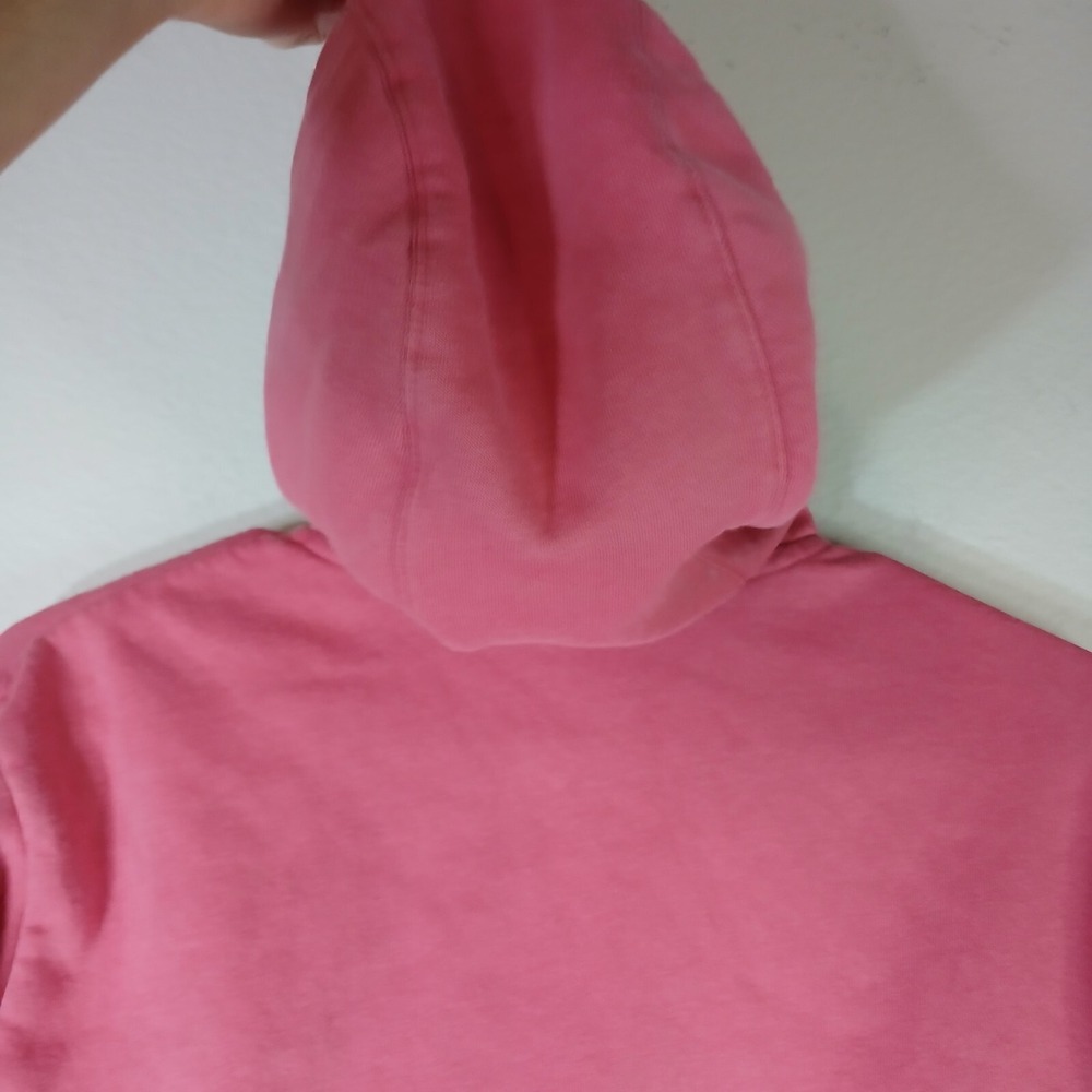 NIKE GIRLS HOODIE MEDIUM FRONT POUCH POCKET PINK W/WHITE LOGO BB24 - Picture 7 of 10